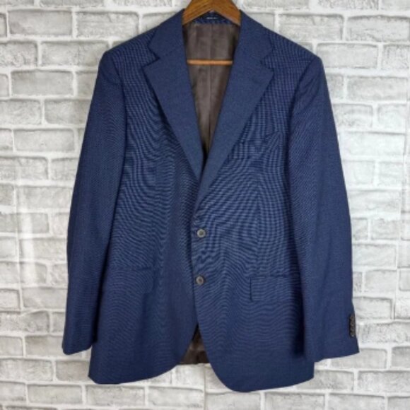 Suitsupply Vitale Barberis Cononico Pure Wool Navy Blazer Suit Jacket Mens 44R - Picture 1 of 13